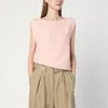 Calvin Klein Light Pink Blouse In Linen Blend