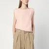 Calvin Klein Light Pink Blouse In Linen Blend