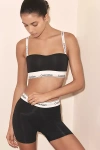 Calvin Klein Lightly Line Bandeau Bra In Black