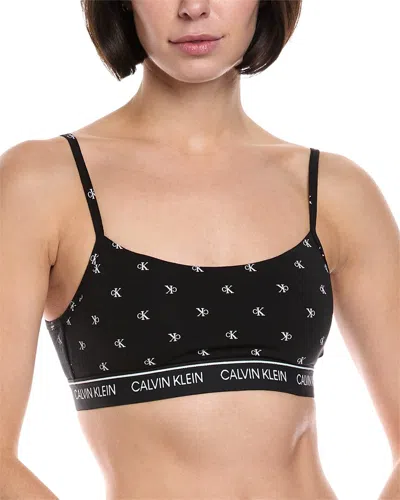 Calvin Klein Lightly Lined Bralette In Black
