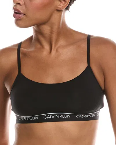 Calvin Klein Lightly Lined Bralette In Black
