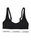 Calvin Klein Lightly Lined Bralette In Black