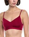 Calvin Klein Lightly Lined Bralette In Red
