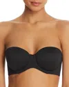 Calvin Klein Lightly Lined Constant Strapless Bra Qf5528 In Black