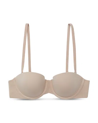Calvin Klein Lightly Lined Full Coverage Underwire Bra In Neutral