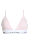 Calvin Klein Lightly Lined Racerback Bralette In Pink