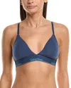 Calvin Klein Lightly Lined Triangle Bra In Blue