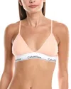 Calvin Klein Lightly Lined Triangle Bra In Pink