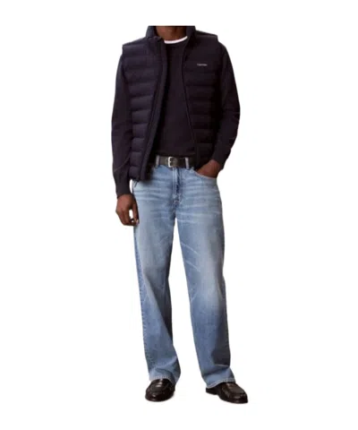 Calvin Klein Lightweight Quilted Vest In Animal Print