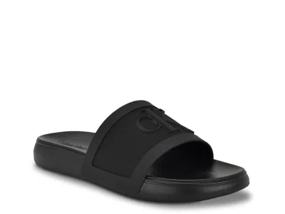 Calvin Klein Linderz Slide Sandal In Black