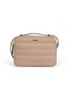 Calvin Klein Line Quilt Bedroom Bag In Beige