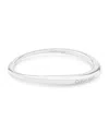 Calvin Klein Linear Drop Bangle In Silver Tone