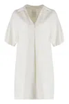 Calvin Klein Mini Chemisier Dress In Beige