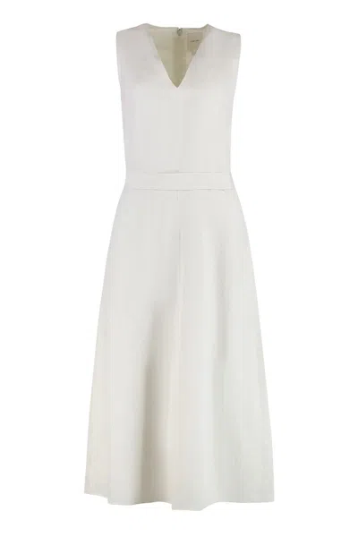 CALVIN KLEIN CALVIN KLEIN LINEN-BLEND DRESS