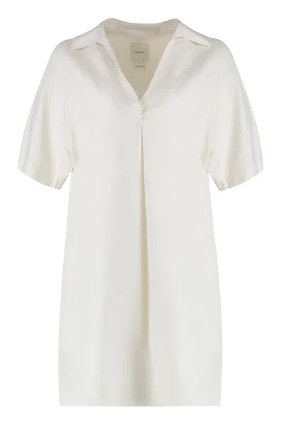 CALVIN KLEIN LINEN BLEND DRESS