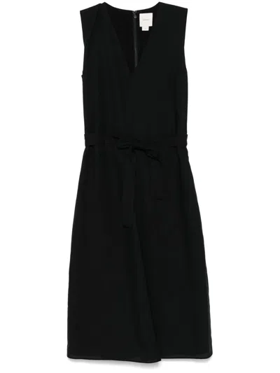 CALVIN KLEIN CALVIN KLEIN LINEN BLEND NS V NECK DRESS