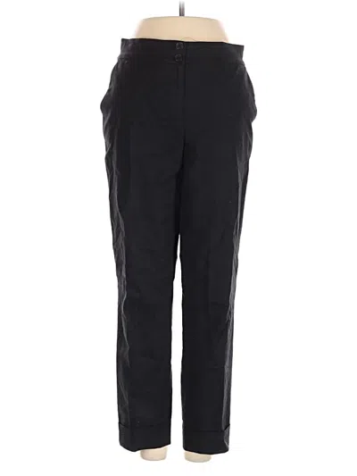 Pre-owned Calvin Klein Linen Pants In Black