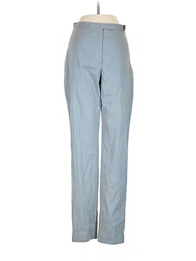 Pre-owned Calvin Klein Linen Pants In Blue