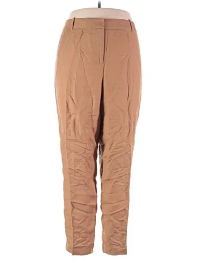Pre-owned Calvin Klein Linen Pants In Brown