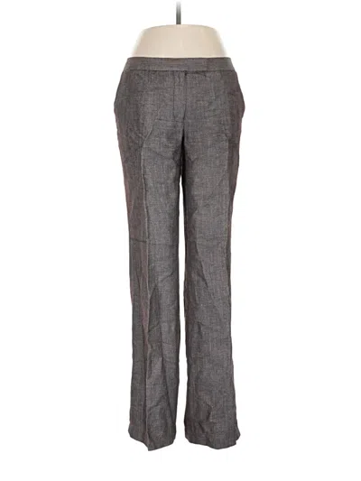 Pre-owned Calvin Klein Linen Pants In Gray