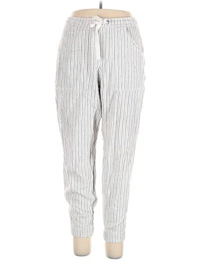 Pre-owned Calvin Klein Linen Pants In Silver