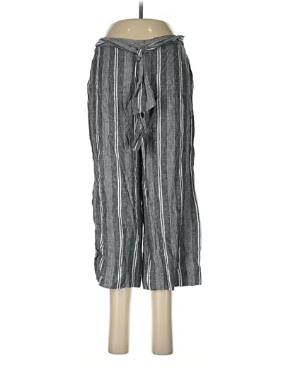 Pre-owned Calvin Klein Linen Pants In Silver