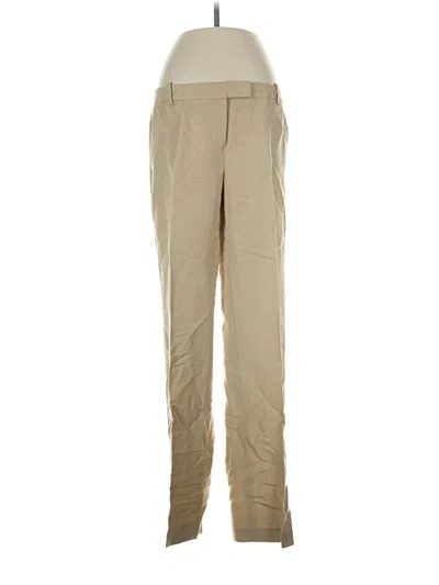 Pre-owned Calvin Klein Linen Pants In Tan