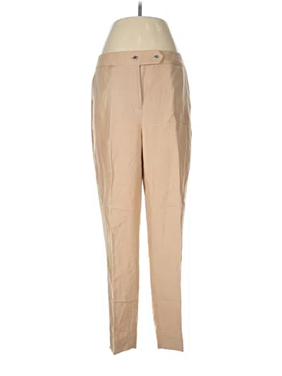 Pre-owned Calvin Klein Linen Pants In Tan