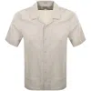 Calvin Klein Linen Shirt Beige