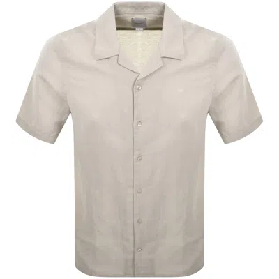 Calvin Klein Linen Shirt Beige