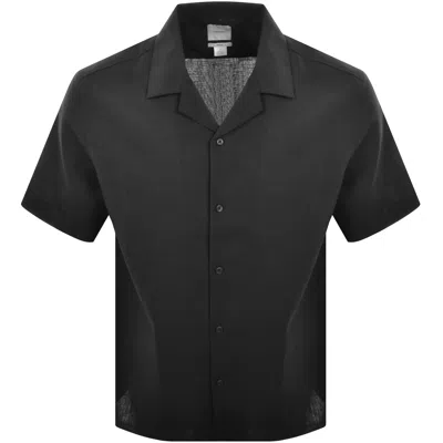 Calvin Klein Linen Shirt Black