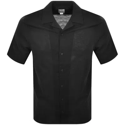 Calvin Klein Linen Shirt Black