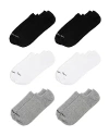 Calvin Klein Liner Socks, Pack Of 6 In Grey