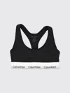 Calvin Klein Icon Crop Top In Schwarz