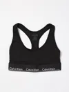 Calvin Klein Logo Bralette In Black