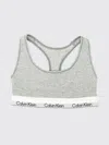 Calvin Klein Icon Cotton Modal Unlined Bralette In Gray