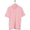 Calvin Klein Liquid Touch Interlock Cotton Polo In Pink