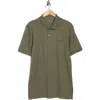 Calvin Klein Liquid Touch Interlock Cotton Polo In Green