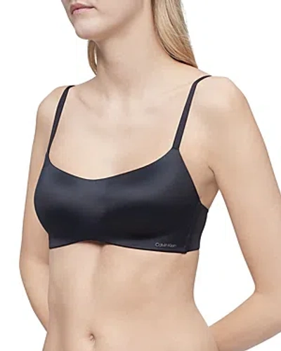 Calvin Klein Liquid Touch Underwire Bra In Black