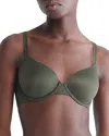 Calvin Klein Liquid Touch Underwire Bra In Money Tree