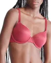 Calvin Klein Liquid Touch Underwire Bra In Red Carpet