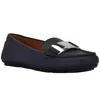 Calvin Klein Lisette Womens Slip On Loafers In Blue