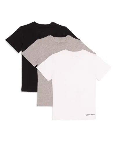 Calvin Klein Kids' Little & Big Boys Cotton T-shirts, Pack Of 3 In Multi