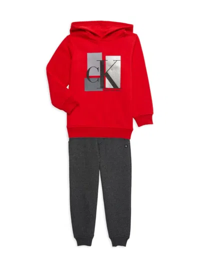 Calvin Klein Babies' Little Boy's 2-piece Hoodie & Joggers Set In Assorted