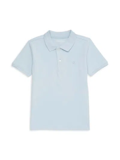 Calvin Klein Kids' Little Boy's Embroidrered-logo Polo Shirt In Clean Sky