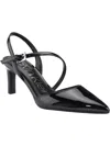 CALVIN KLEIN LODEN WOMENS PATENT POINTED TOE SLINGBACK HEELS