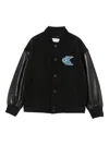 Calvin Klein Logo-appliqué Bomber Jacket In Black