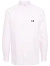 Calvin Klein Logo-appliqué Cotton Shirt In Pink