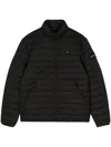 Calvin Klein Logo-appliqué Puffer Jacket In Black
