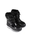 Calvin Klein Black Snow Boots For Kids With Logo In Black